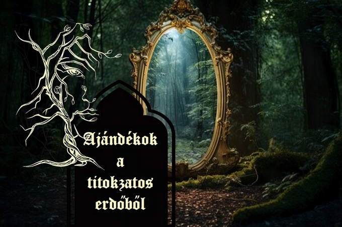 Erdei stílusú ajándékcsomagok csokoládéval teával szarvas szimbólummal