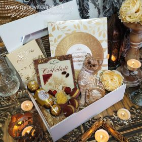   Cicás ajándékcsomag csokoládéval macska rajongóknak - Cirmi cica csokiboltja finomságokkal