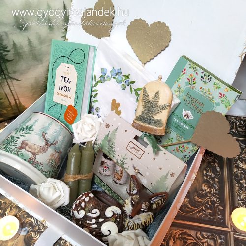 Tea ajándékcsomag erdei hangulatban – Egy csésze tea Rókakoma teakönyvtárában