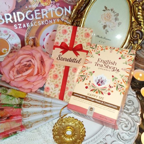Bridgerton szakácskönyv ajándékcsomag – csokoládés teadélután a Regency-kor hangulatában