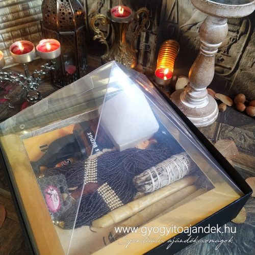 Egyiptomi ajándékcsomag piramis sólámpával - Egyiptomi mágia