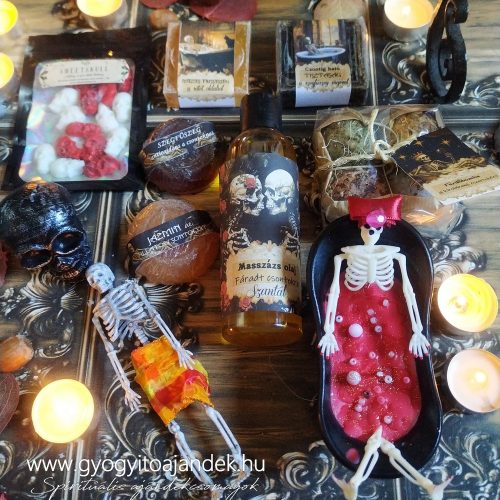 Horror ajándékcsomag Csonti SPA wellnes ajándékbox nem csak Halloween kedvelőknek