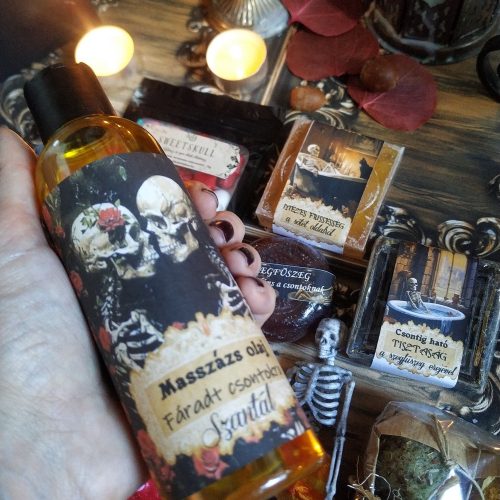 Horror ajándékcsomag Csonti SPA wellnes ajándékbox nem csak Halloween kedvelőknek