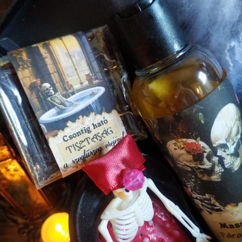 Horror ajándékcsomag Csonti SPA wellnes ajándékbox nem csak Halloween kedvelőknek