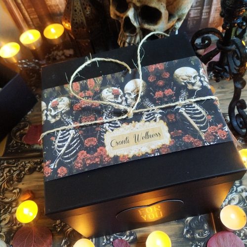 Horror ajándékcsomag Csonti SPA wellnes ajándékbox nem csak Halloween kedvelőknek