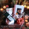 Rózsás ajándékcsomag Rózsakóstoló szakácskönyvvel és angyallal