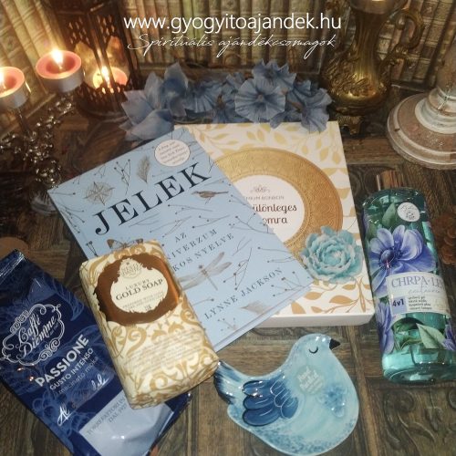 Spirituális olvasóbox ajándékcsomag a Jelek című könyvvel 