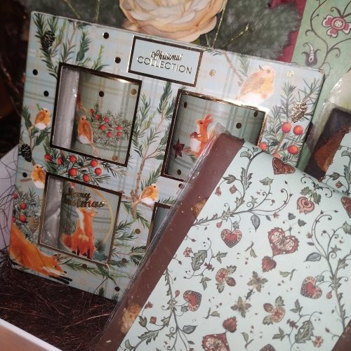 Rubintos mesekönyv ajándékcsomag csokoládéval és róka persellyel