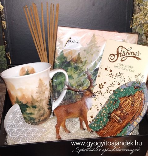 Erdei hangulatú spirituális ajándékcsomag felnőtteknek és gyerekeknek - a Holdfény szarvas kapuja