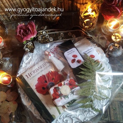 Gyógynövényes ajándékcsomag olvasóbox Herbárium könyvvel