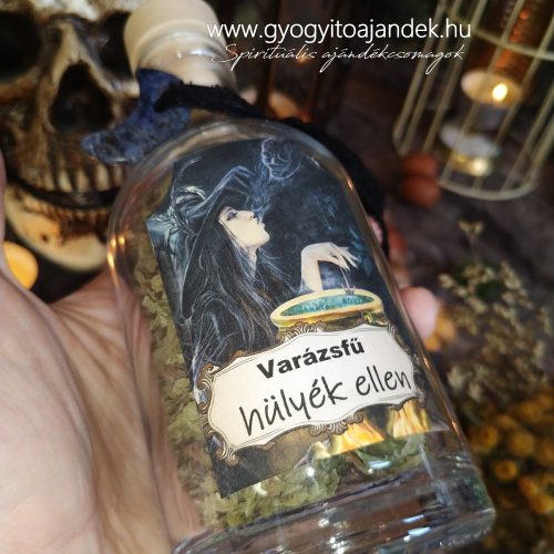 Varázsfű hülyék ellen  - vicces tea ajándék palackba zárva nem csak bosziknak