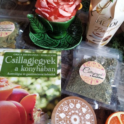 Csillagjegyek a konyhában gasztroajándék csomag szakácskönyvvel fűszerekkel