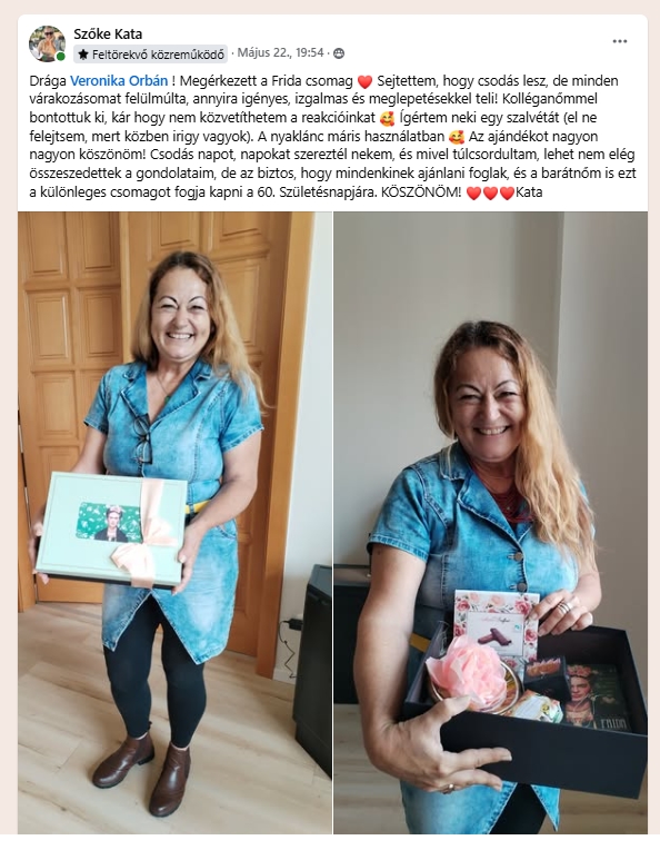 Frida ajandekcsomag vasarloi velemeny